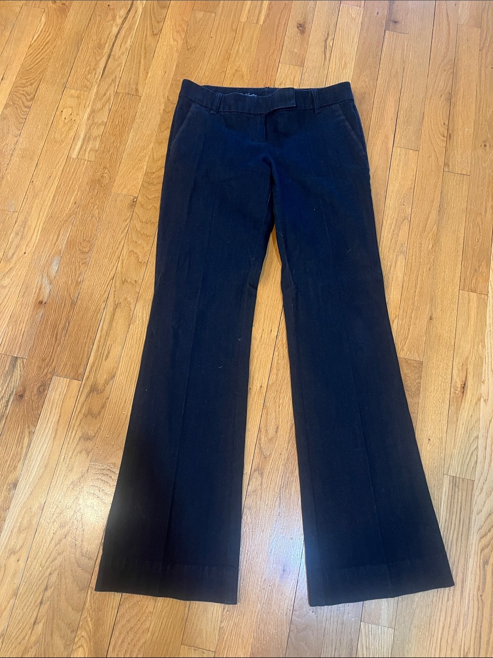 The Limited Dark Denim Flare Wide-Leg Trouser Jeans